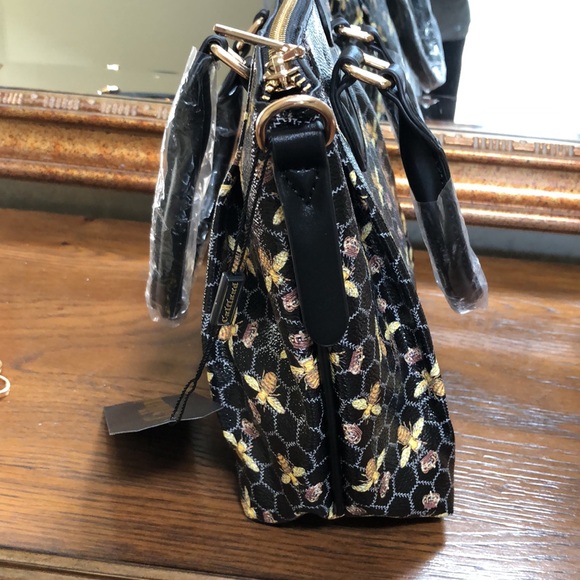 New Calfland “Bee Design”, Women’s crossbody or handle purse. - Picture 9 of 16